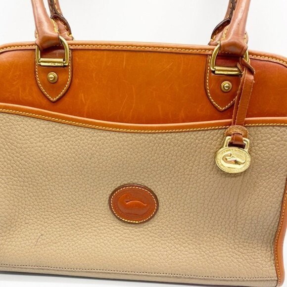 VINTAGE Dooney & Bourke All Weather Leather Satchel - Picture 3 of 11